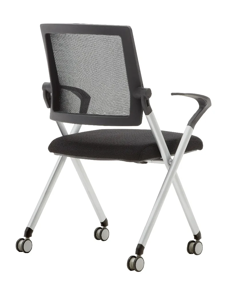 Modern Office Chair Competitive Foldable Design With Mesh Fabric Metal Aluminum Nylon Materials for Home Office Conferences