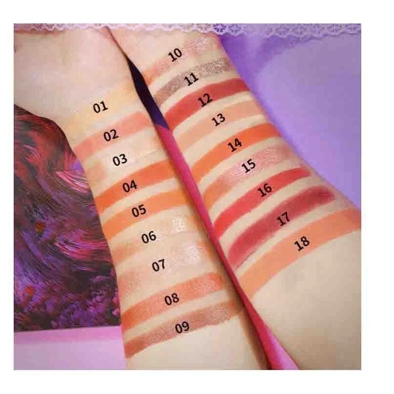 free sample OEM High Pigment Organic 18 Color Private Label Eyeshadow Box high pigment vegan eyeshadow