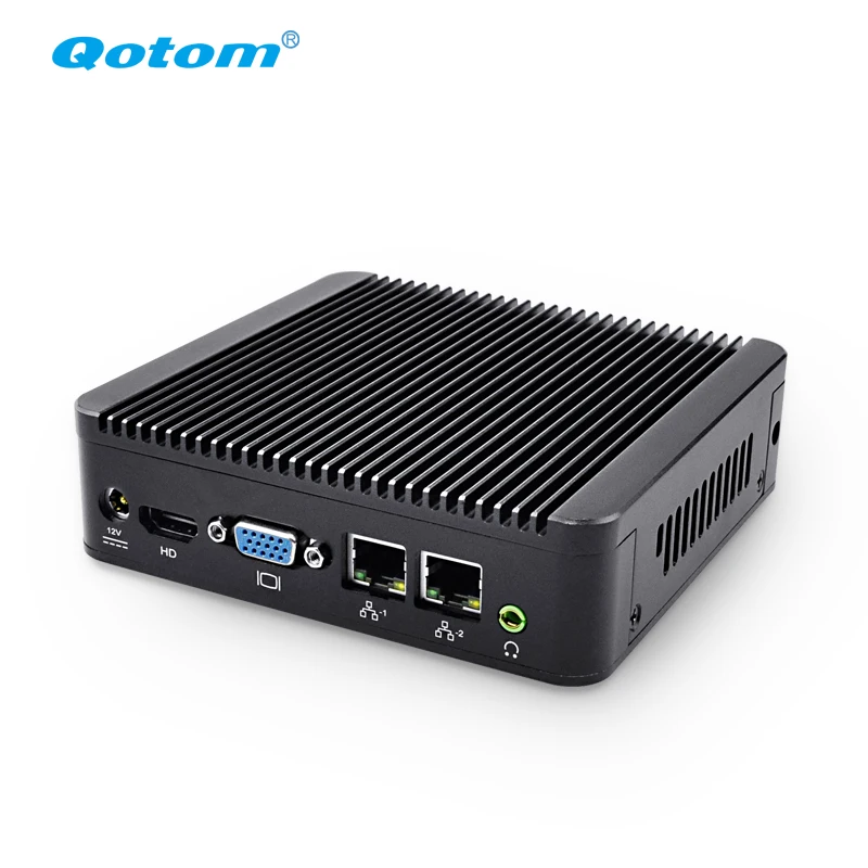  Компактные мини-компьютеры Qotom 2 LAN 1007u DDR3 ram Win XP win 8 10 12