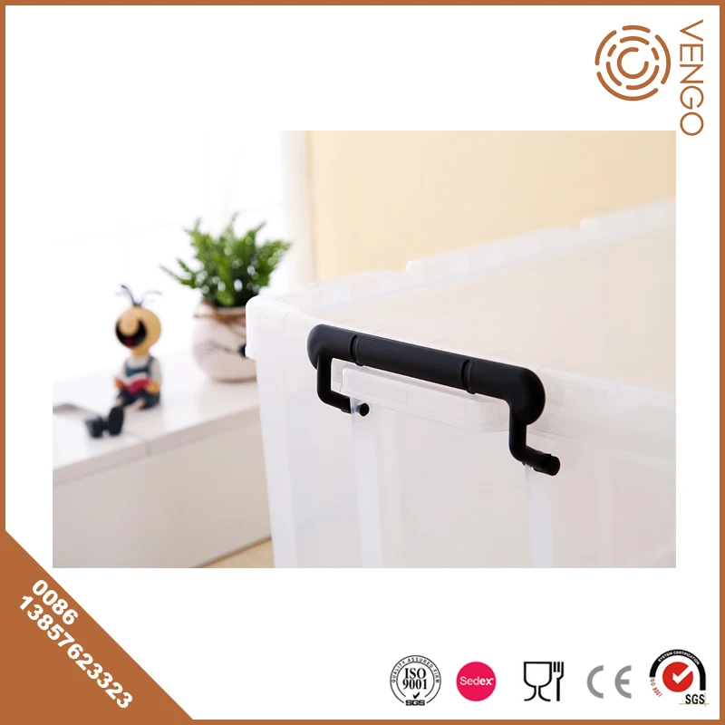 Good Quality 100L Plastic Container Widely Use Large Plastic Containers Clear Plastic container with lid