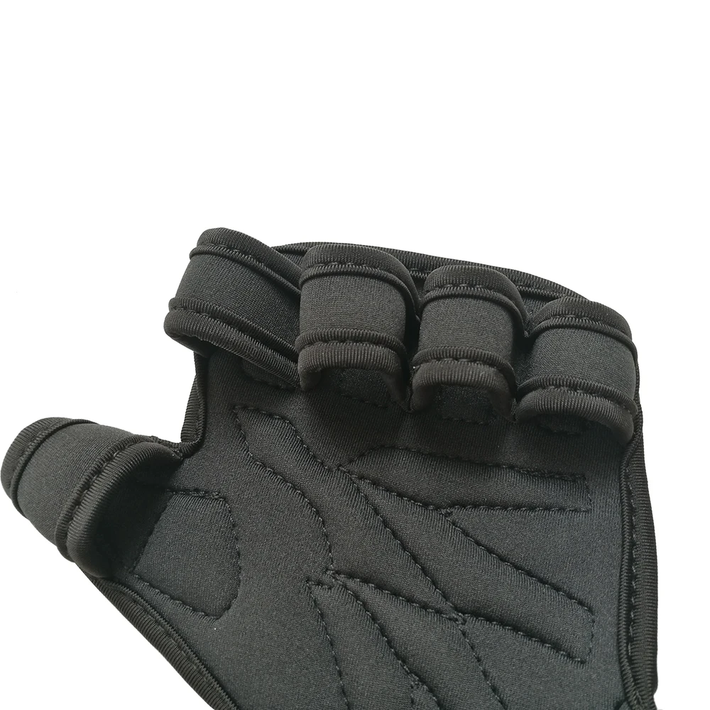 Черный Пользовательский логотип для подъема тяжелой атлетики тренировочные перчатки