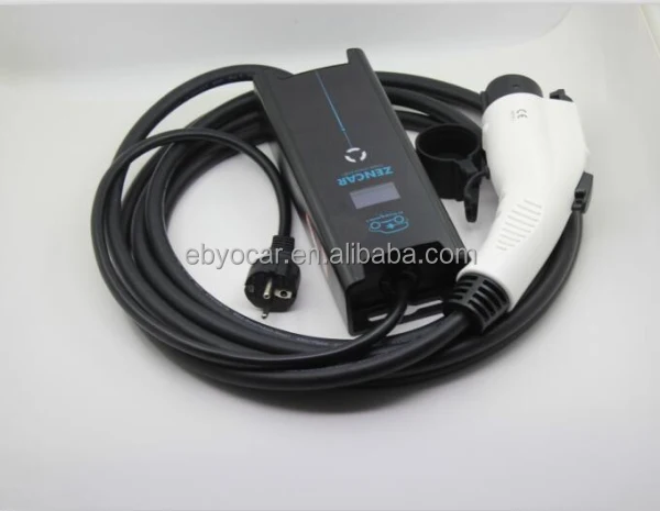 
ev charging connector J1772 or IEC 62196 Adjustable 16A evse with schuko 5m cable 