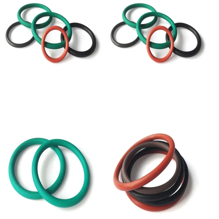 
High quality 30-90 shore hardness FKM NBR EPDM colorful silicone rubber o ring 