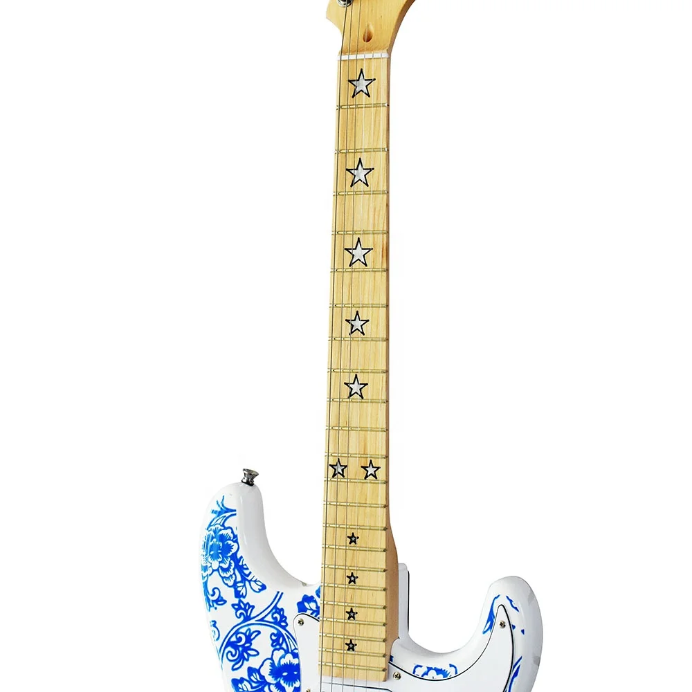 Оптовая цена деревянная наклейка из павловнии ручная работа цифровые корейские гитары