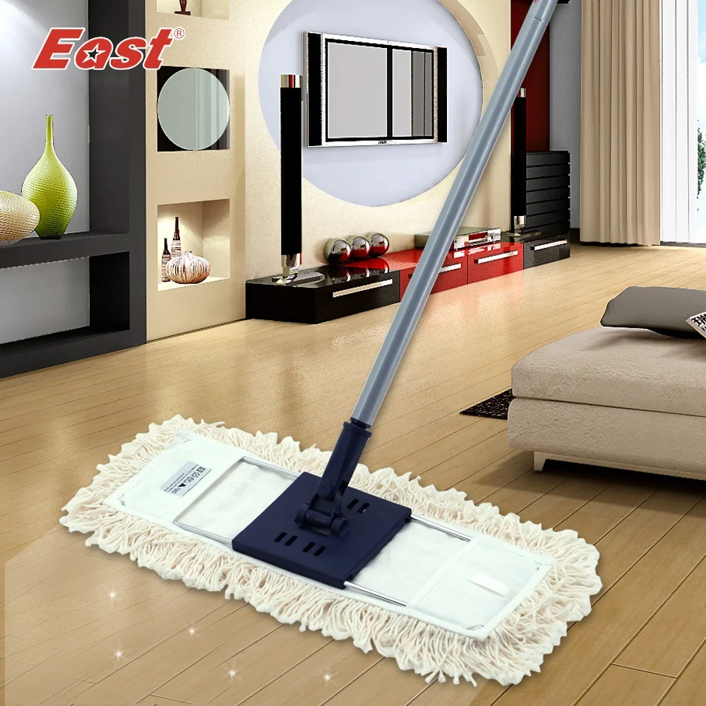Household supplies 360 Degree Rotation Cotton Yarn Flat Floor Cleaning Mop