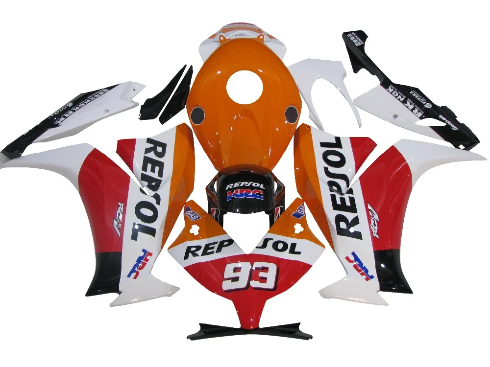 CBR1000RR 2012 2013 2014 CBR1000 12 13 14 Injection Motorcycle Fairing Kit Orange Red Repsol
