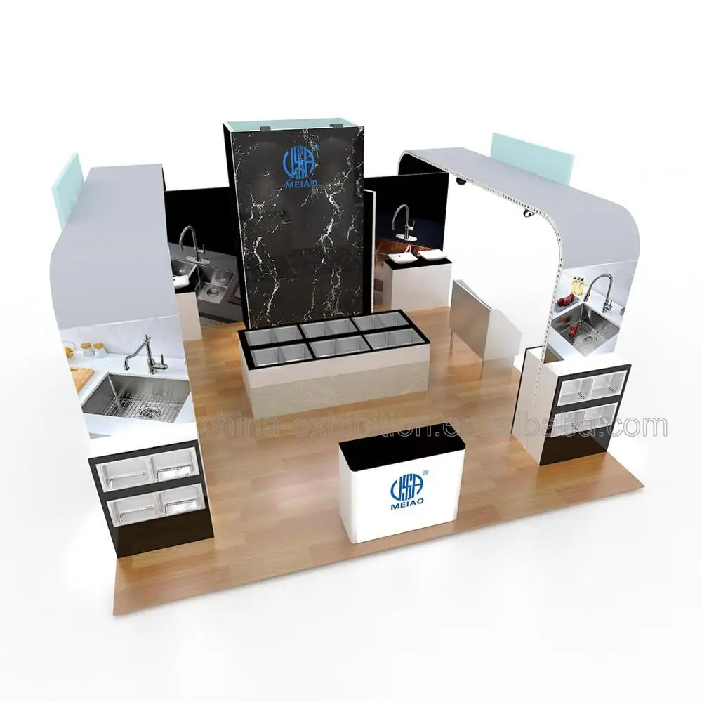 Customized Exhibition Booth Design 20X20 Portable Standard art trade show Booth Display Stand