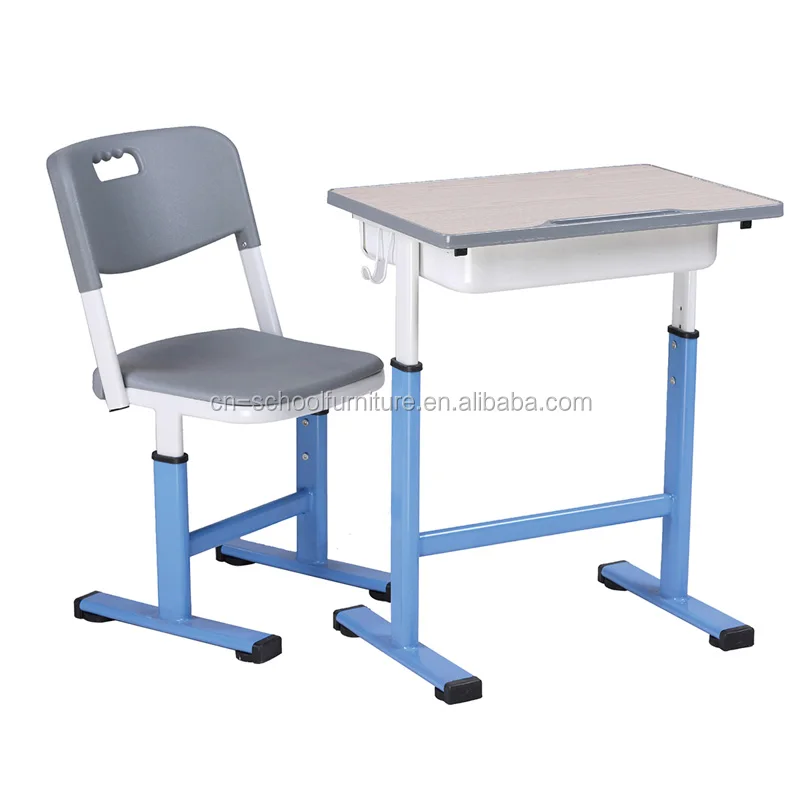 TOP Sale modern metal adjustable school furniture single student desk furniture school