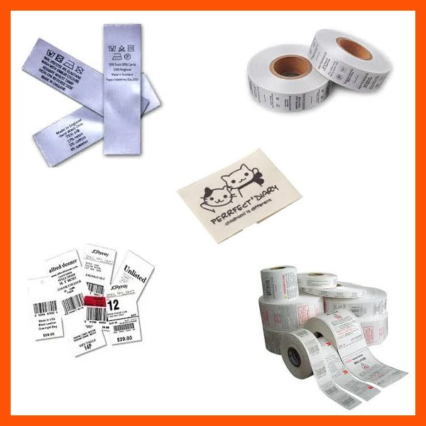 Flexo Fabric Rotary Label Printing Machine Double Side 4 Color Garment Care Flexo Label Printing Machine