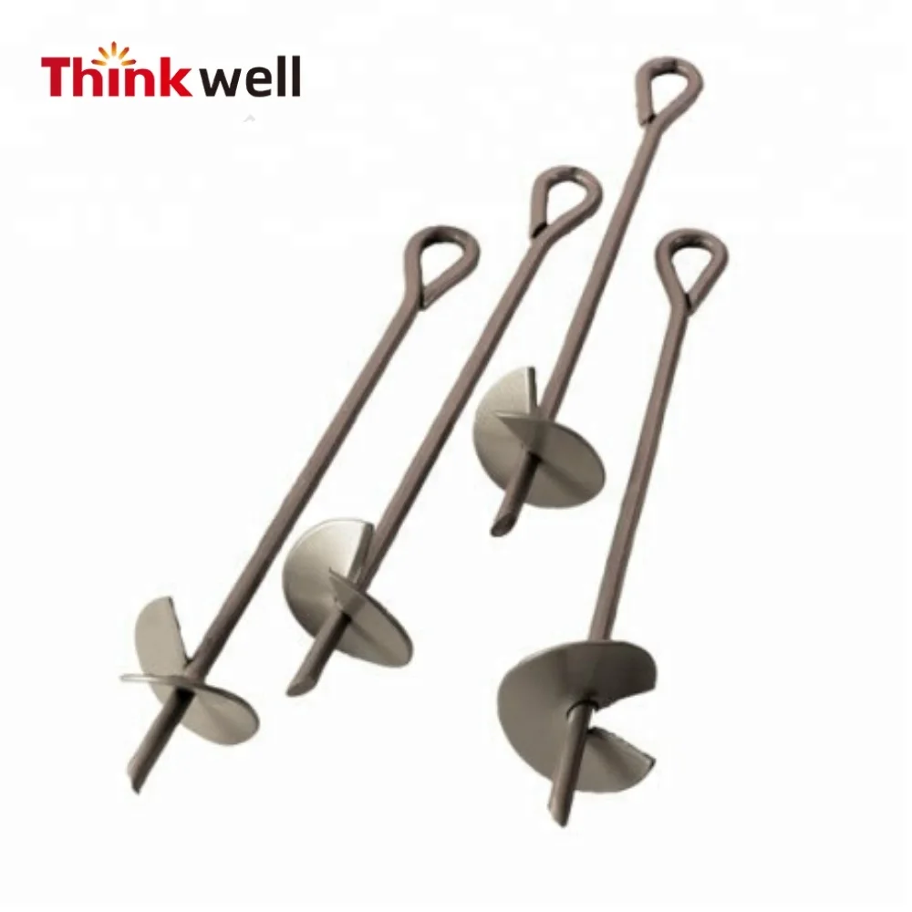 Anchor Supplier Galvanized Steel No Wrench Earth Screw Helix Anchor