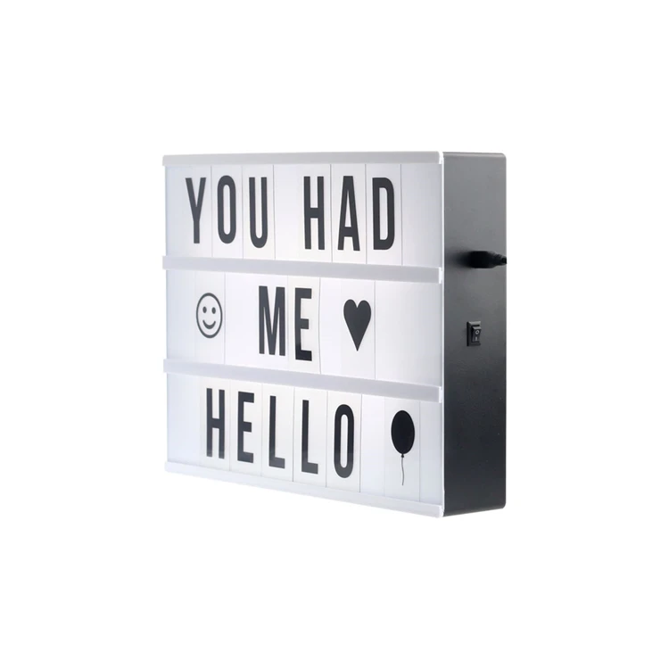 Модные дизайнерские A4 размер Милая язык лампа натяжение ткани кино Лайтбокс