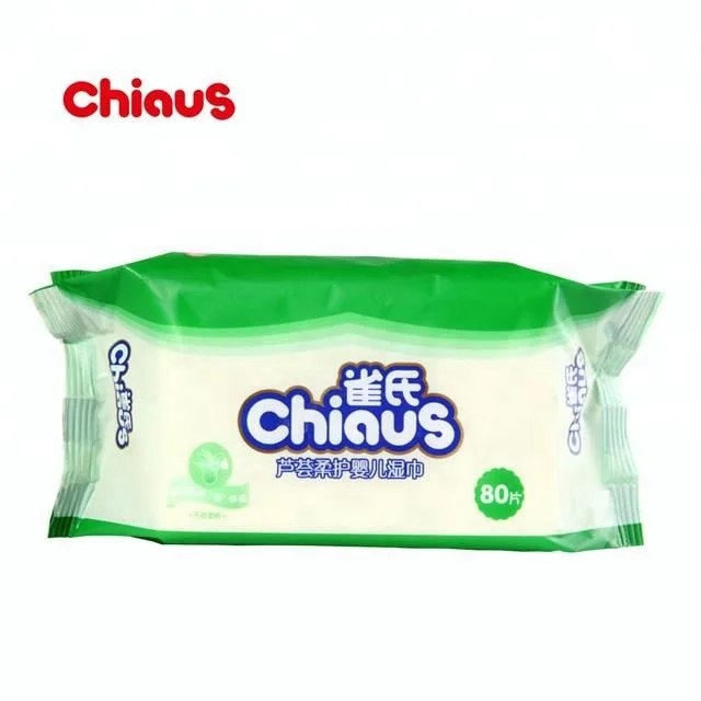 Soft wet napkin and skin use breathable organic baby wet tissues in China