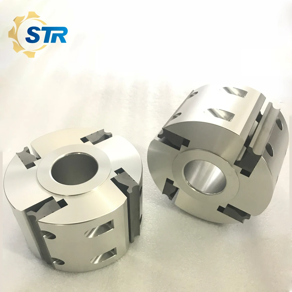 Спиральные режущая головка для пластический строгальный станок по дереву профиль пластический строгальный станок режущая головка для формовочное устройство и формирователь 4-сторонняя лампа для Фуганок Машина