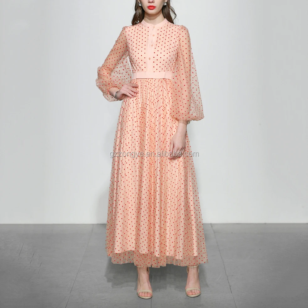 Print Boho long Sleeve Women Dress