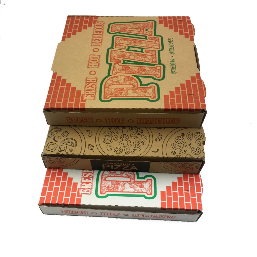 Factory Price Custom Corrugated Brown Paper 12 inch Pizza Box