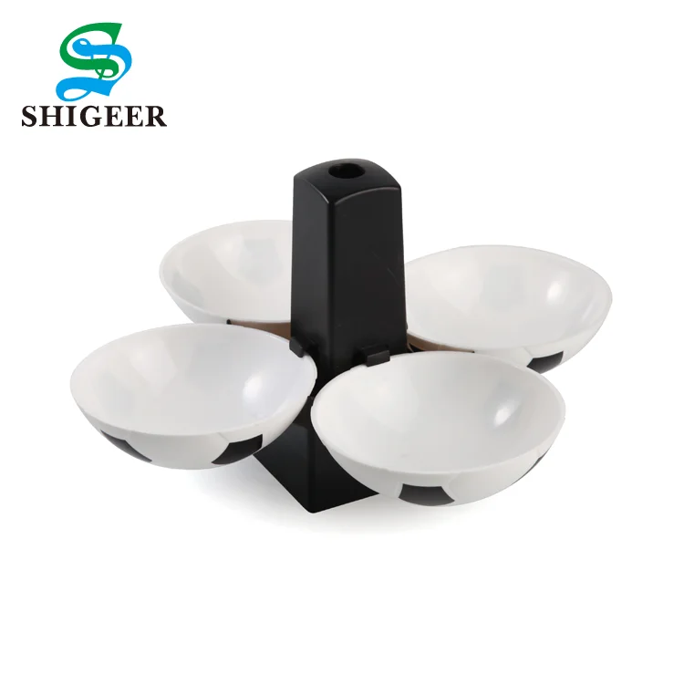 
Лидер продаж, модная Пластиковая Складная тарелка в форме шара на заказ, 4 чаши, тарелка для фруктов и конфет 