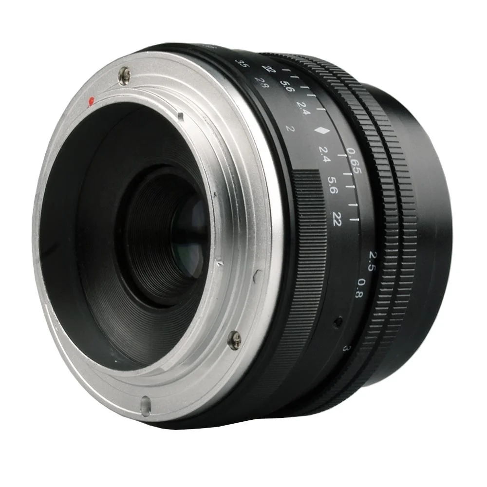 Фиксированный фокус 50 мм F/2,0 ручной фокус камеры телеобъектив