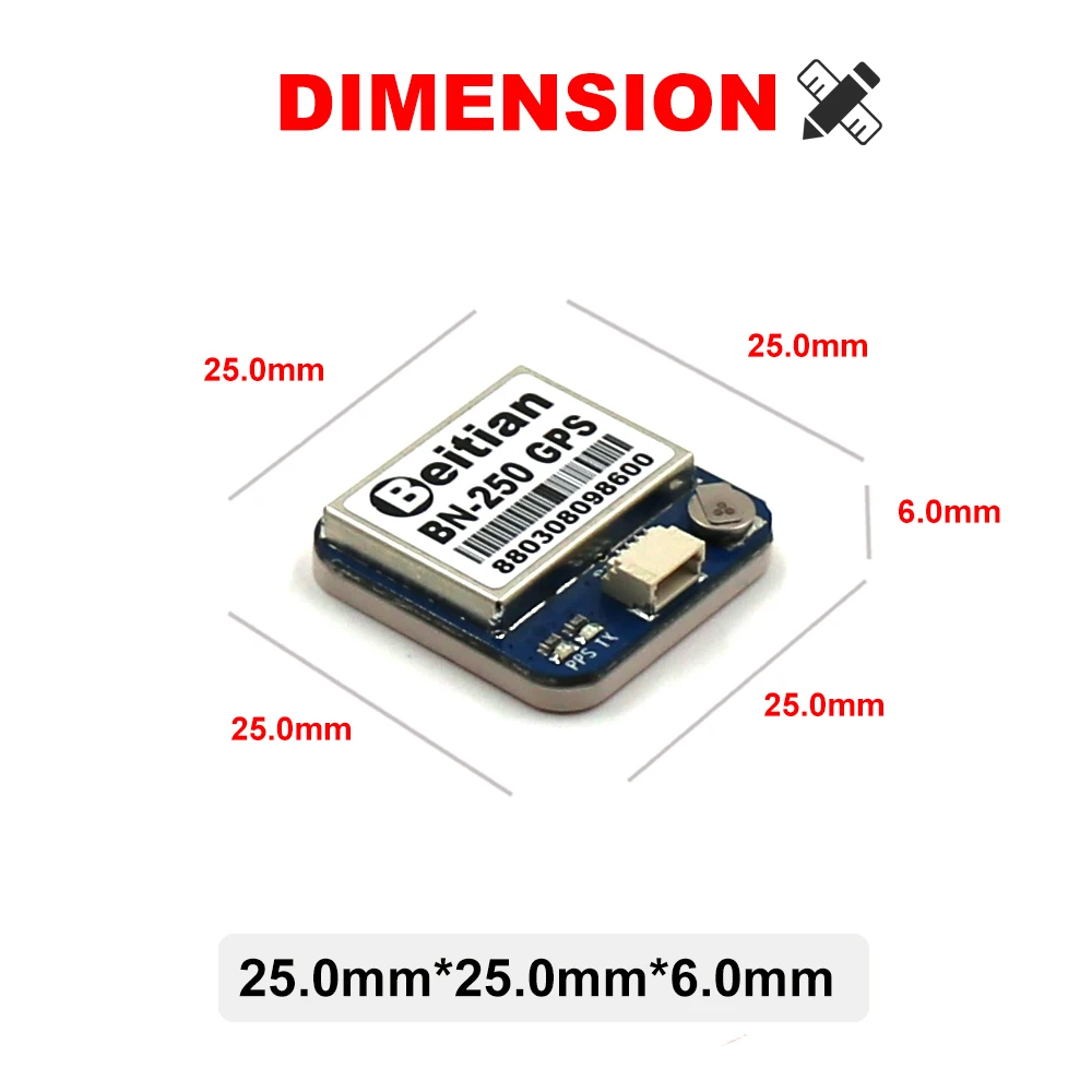 
Beitian GPS GLONASS module 1PPS NMEA-0183 0010 ceramics BN-250 
