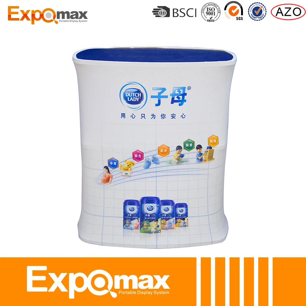 wholesale Trade Show Custom Aluminum Foldable Pop up Portable Advertising Promotion Counter Display