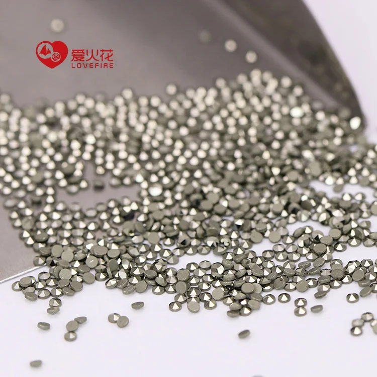 1000pcs/pack PP1 PP2 loose natural pyrite round shape cut flat bottom marcasite stones for jewelry making