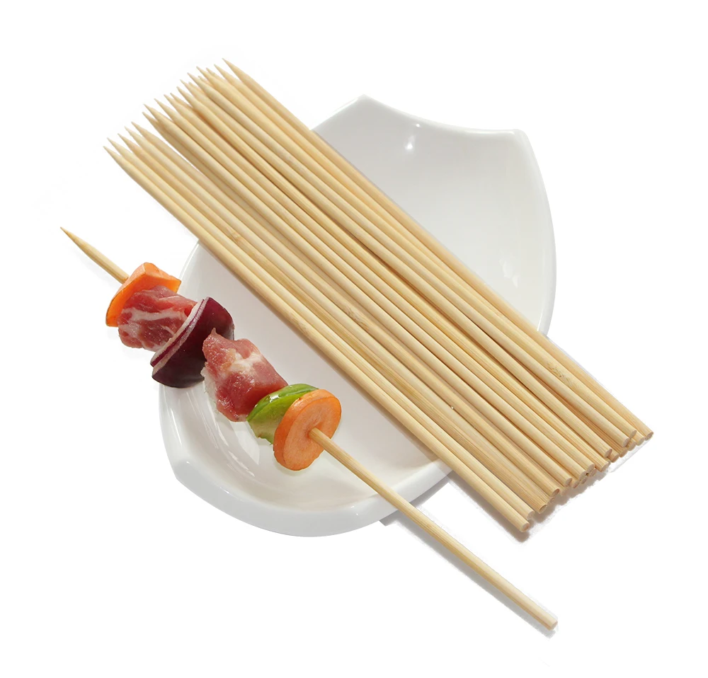 bamboo made long handle round skewers kobab sticks skewers