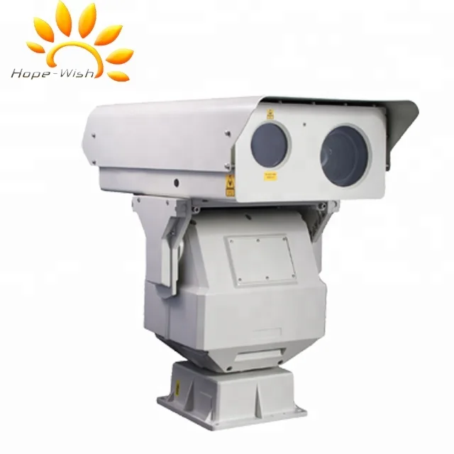long distance night vision dual sensor 360 outdoor ptz thermal imaging ir camera with thermal imager and optical lens