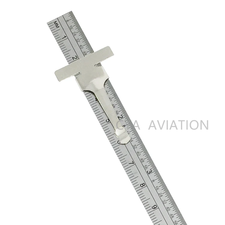 Pocket size Aluminum Scale Ruler 6 inch Slide Ruler sew supplies 15cm small Ruler