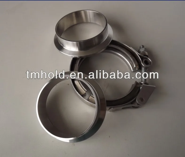 5.0inch 304SS V bolt clamp types exhaust pipe kit for car