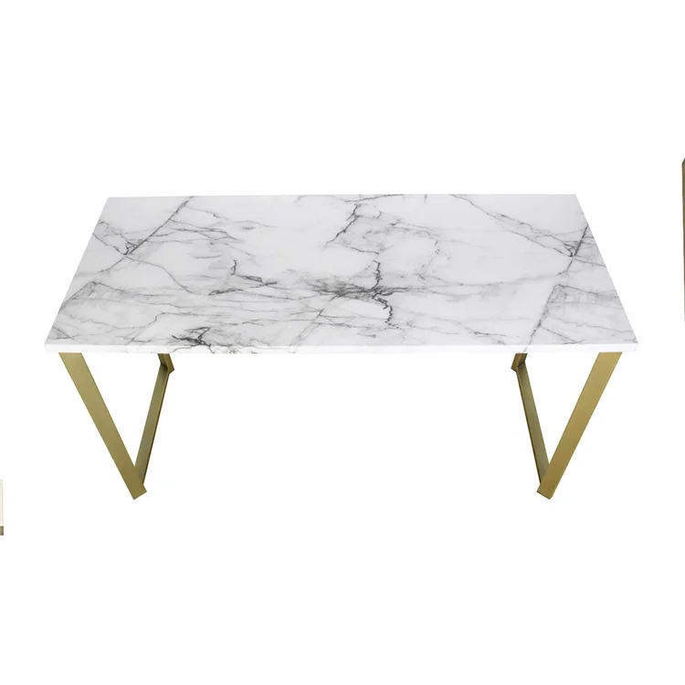 Wholesale new modern simple lat pack travertine quartz turkish dining table for home furniture