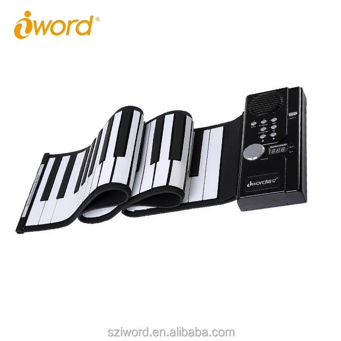 Iword Гибкая клавиатура электронных Roll Up Piano для детей Рождественский