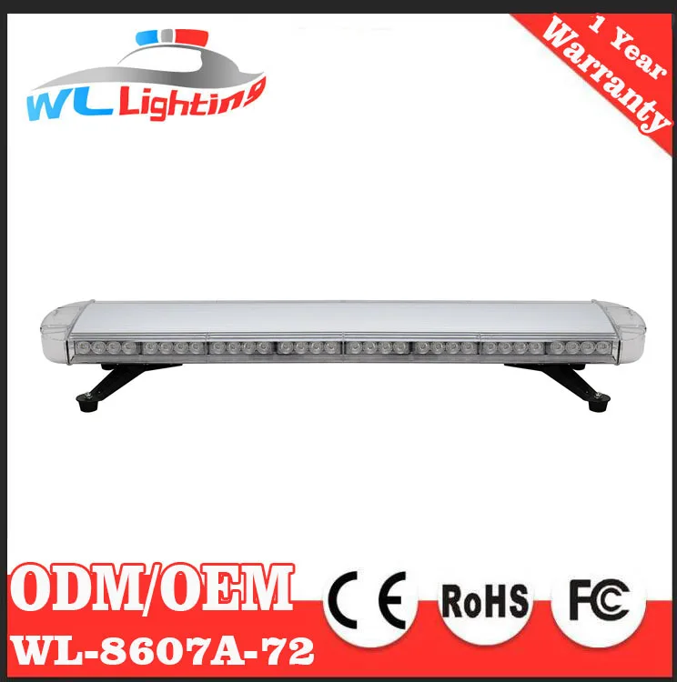 Digital Controller Amber 96cm 72W LED Car Tow Truck Emergency Hazard Warning Security Roof Top Strobe Light Bar