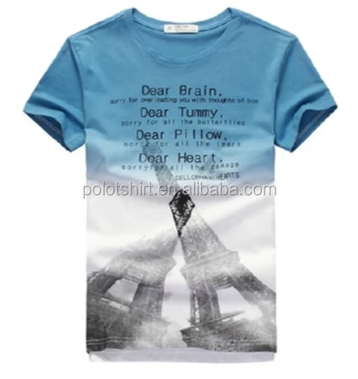 2018 Hot sale product brand printing logo bamboo fiber t-shirt