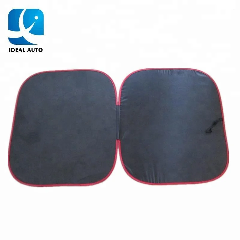 Two wire circle folding car sunshades for car front sun shade