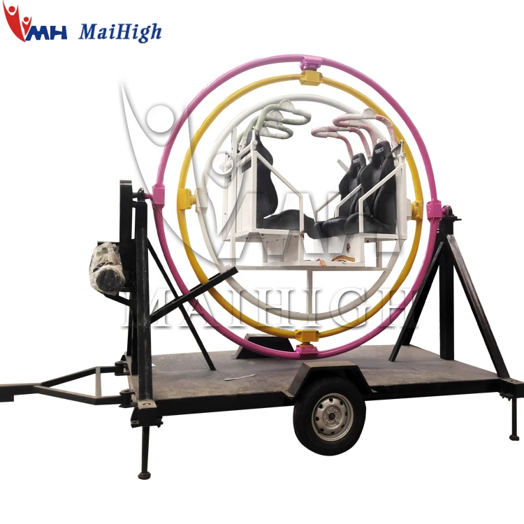 Wholesale space ring 2/4 /6 seats mobile trailer mounted gyroscope for sale