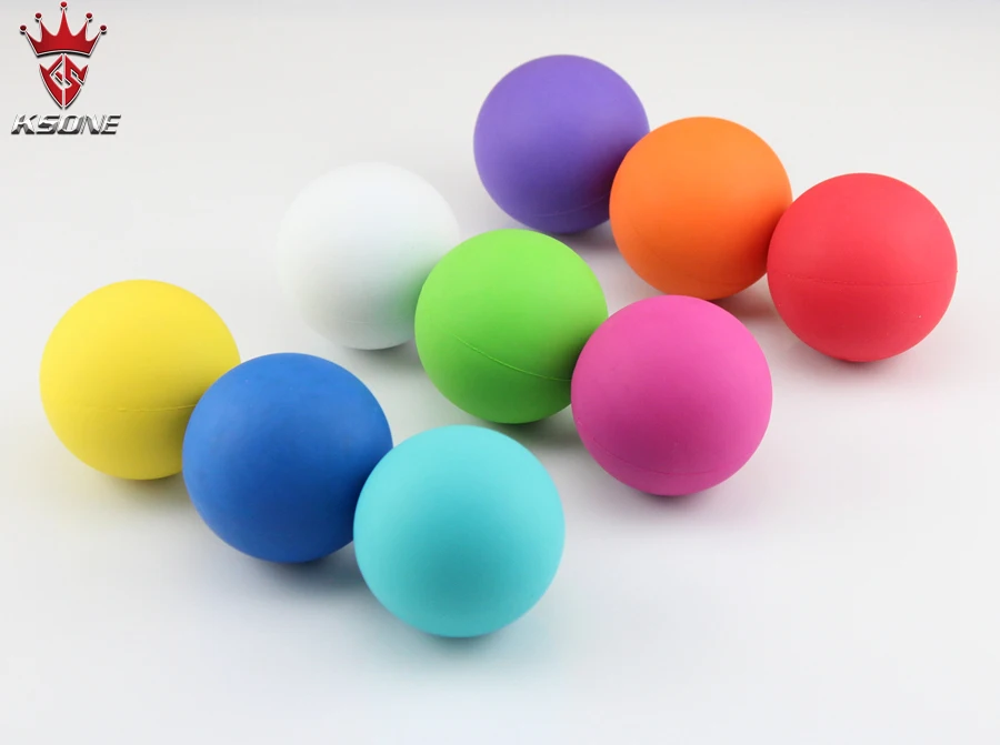 Массажные шарики KSONE из натурального каучука для Лакросса, распродажа на заказ, лазерная гравировка логотипа