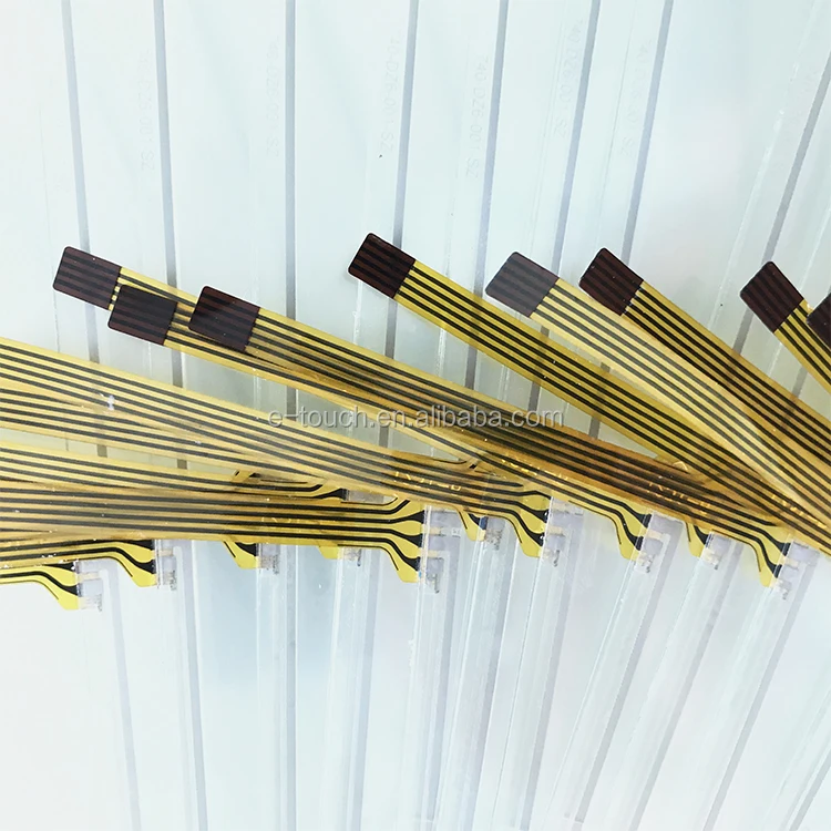 6 inch sensitive transparent glass 4 wire resistive touch screen panel