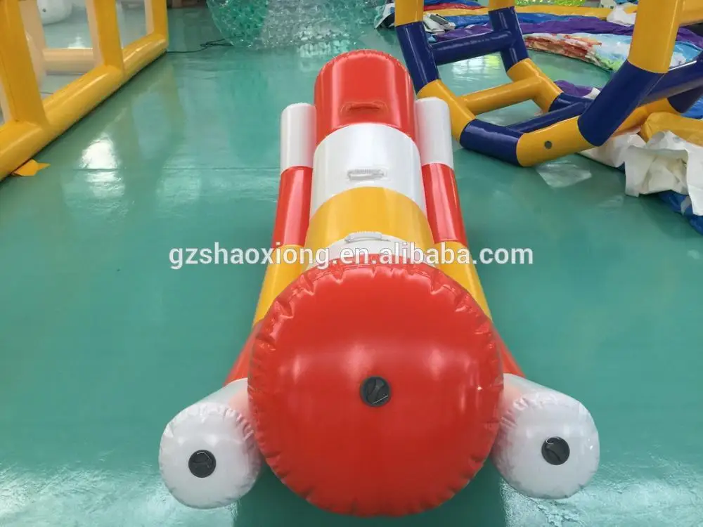 Commercial Inflatable Water Park Floating Water Seesaw/inflatable floating water seesaw for Kids for sale