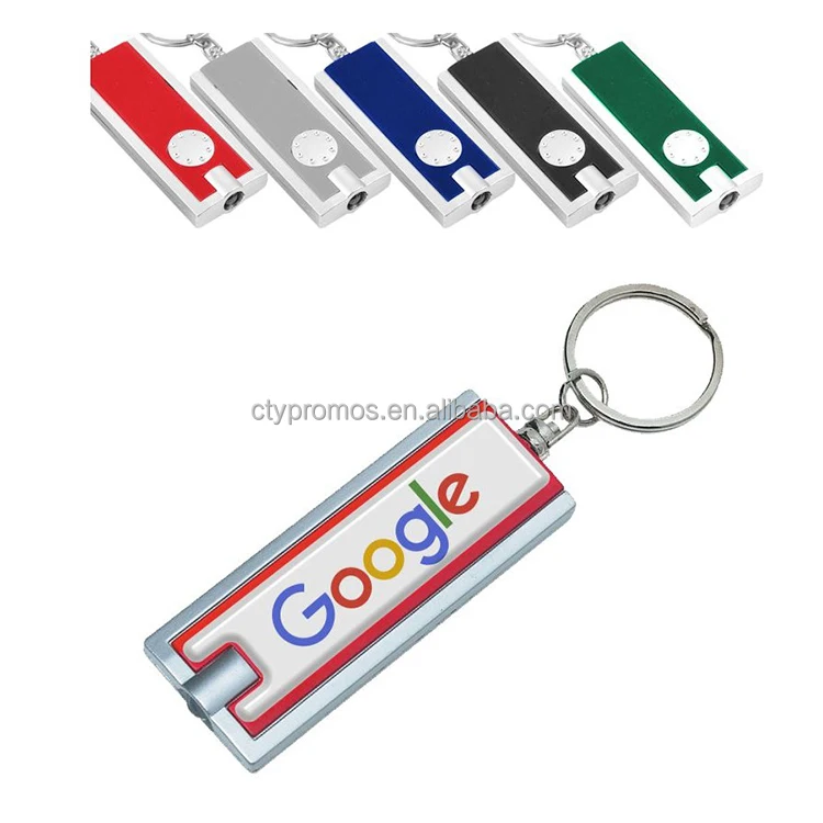 Custom Promotional Mini LED Lights Keychains Flashlight Ultra Bright Flashlight Portable Key Chain Flash Light Torch Key Ring