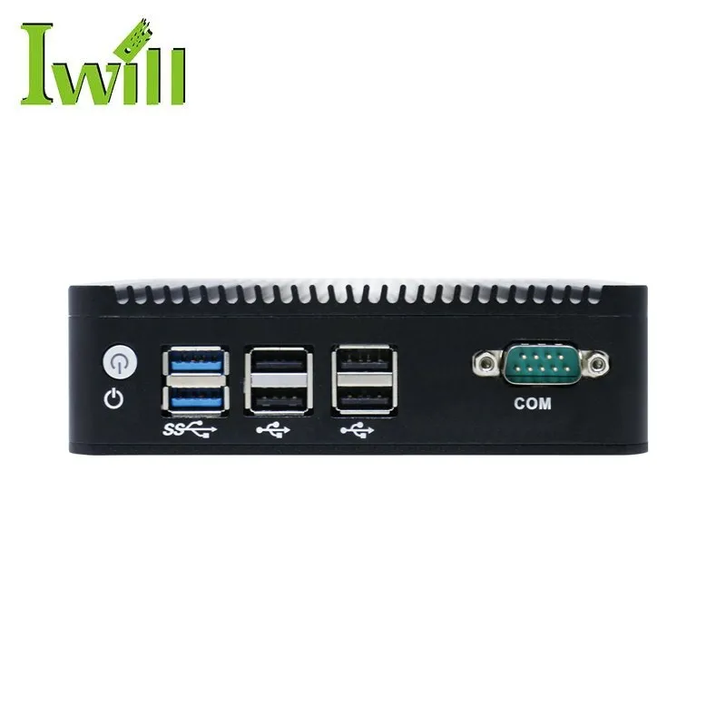  Небольшой прочный безвентиляторный мини-компьютер X86 N5 Celeron N3160 с 2 Lan системными блоками ПК
