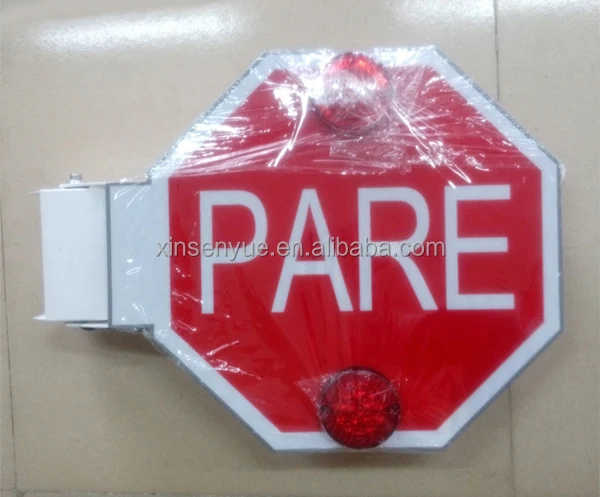 Стоп-сигнал с подсветкой для школьного автобуса