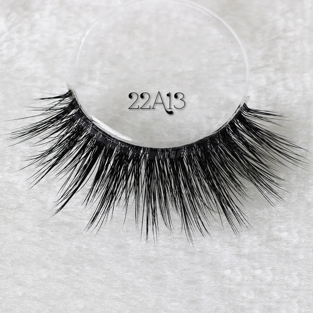 
High Quality Eyelashes Clear Band Invisible Mink Private Label 100% Real 3D Mink Eyelashes 