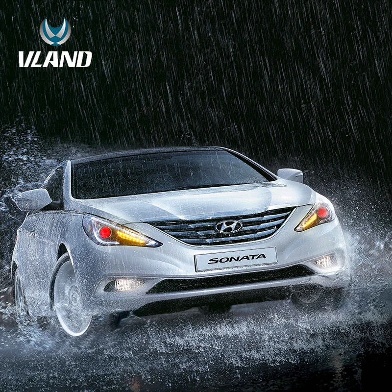 VLAND manufacture factory  Bi-projectors New LED Head light SONATA 2011-2014 FOR HYUNDAI SONATA  HEADLAMP