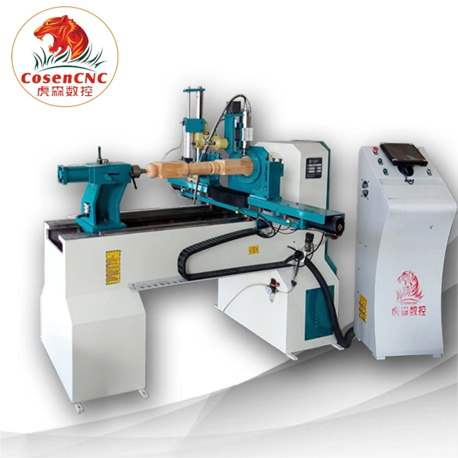 COSEN CNC wood 415w woodworking lathe machine/woodworking lathe machine/ cnc wood turning copy lathe