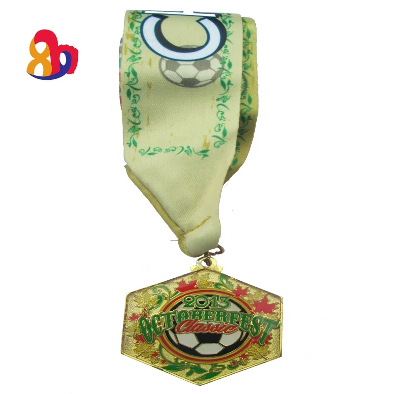 Manufacturer Complete set of custom 3D gold, silver and bronze Zinc Alloy Metal Medalla football awards medals