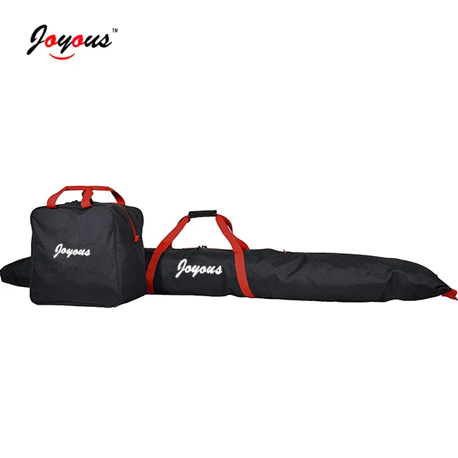 
Joyous Simple Set Travel Accessories Adjustable Two Pieces Cheap Ski Bag and Ski Boot Bag Combo 