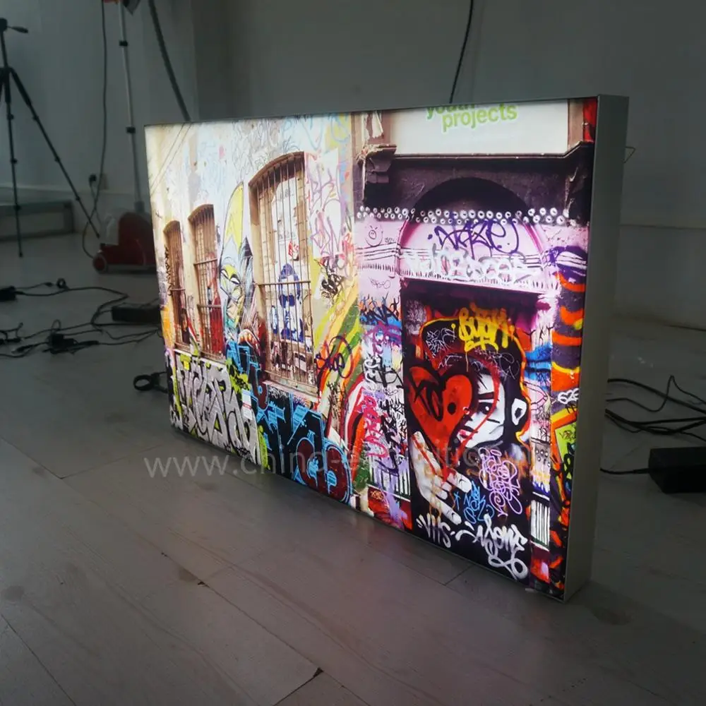 Tianyu Custom Made Tension Fabric Backlit Light Box Led Module Profile Aluminum Lightbox