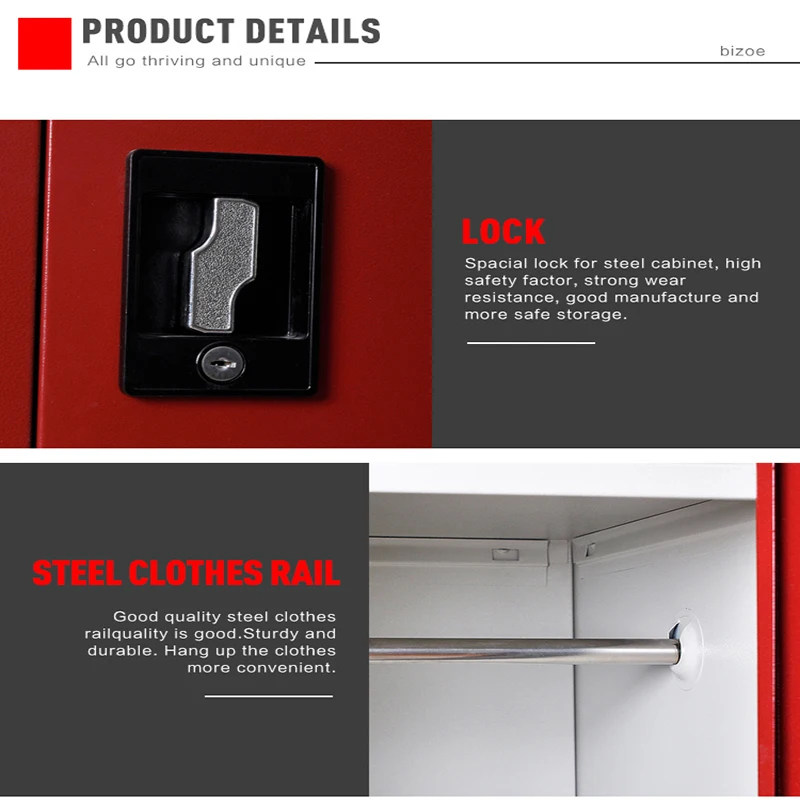 Easy assemble express steel almirah assemble metal used industrial storage cabinets