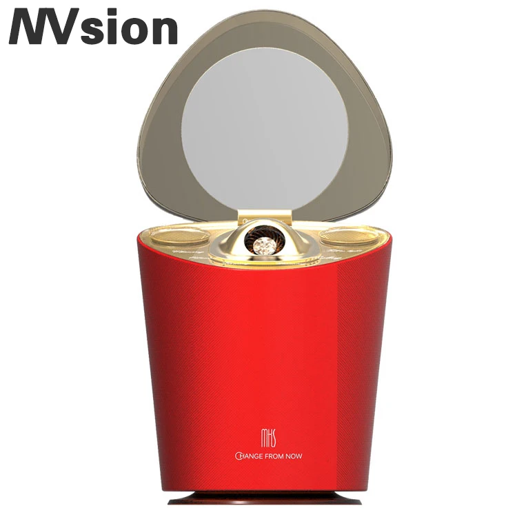 Portable face steam with mirror humidifier best price nano ionic facial steamer