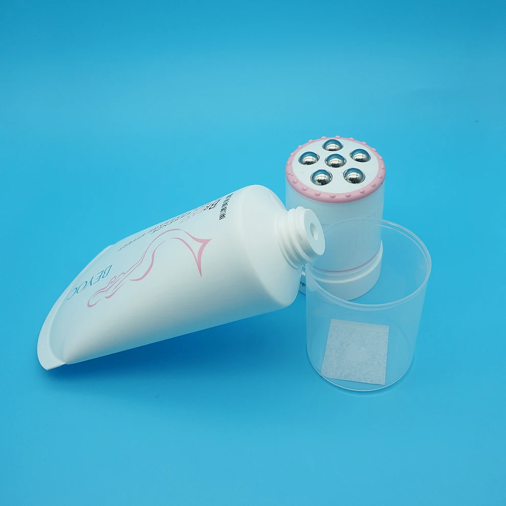 New product plastic cosmetic vibrating massage roller ball tube