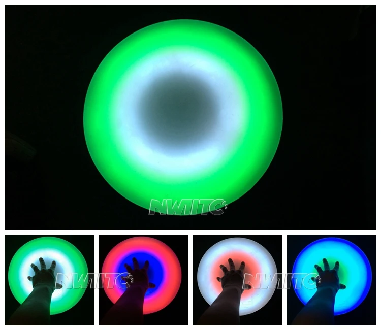 Недорогой ночной клуб dj круглый rgb портативный светодиодный интерактивный